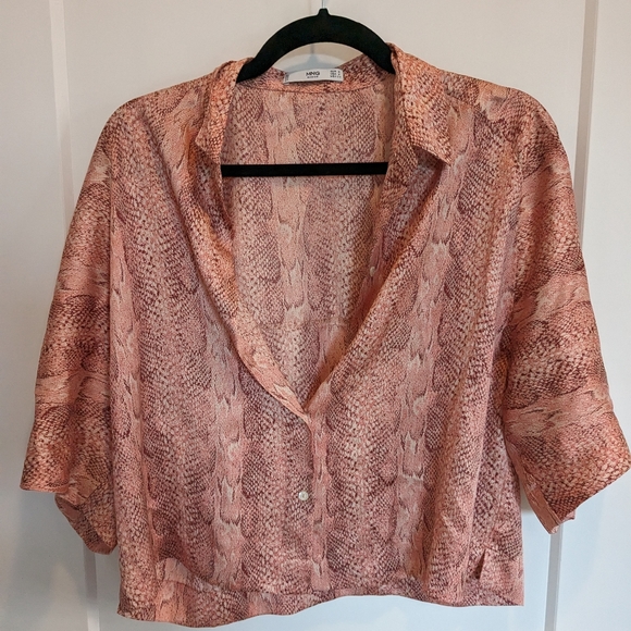 Mango Snakeskin Blouse - Picture 1 of 2